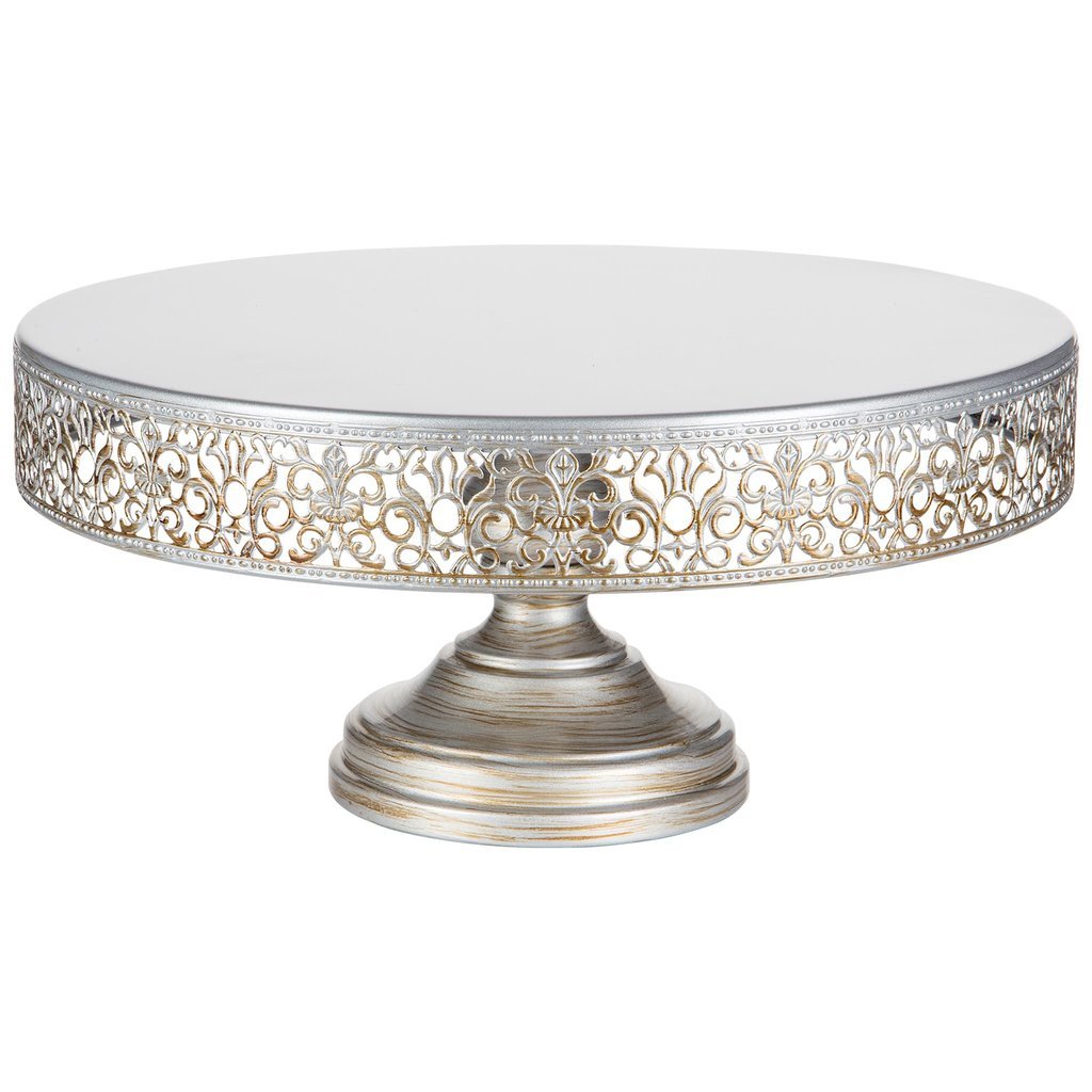 Victoria 14 inch Silver Cake Stand Amalfi