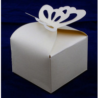 Favour Box  Butterfly Ivory (10)