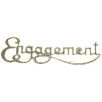 Plaque  Engagement Silver (Ea)