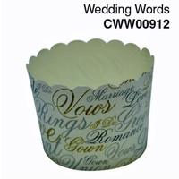 Cupcake Case  Wedding Words  Carton 600pc
