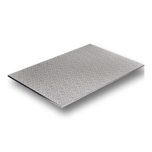 4mm MDF Board Silver Rectangle 9x12in