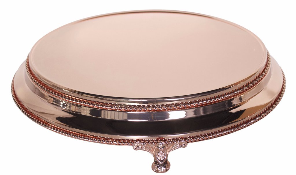 plateau stand rose gold