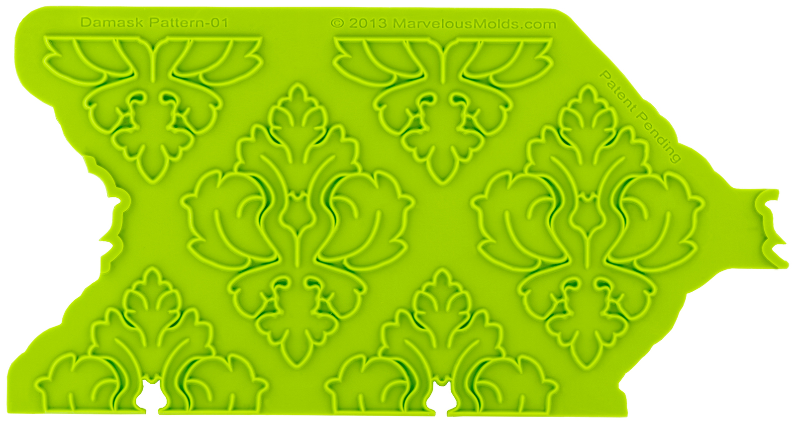 Marvelous Molds Fleur de Lis Pattern Silicone Onlay