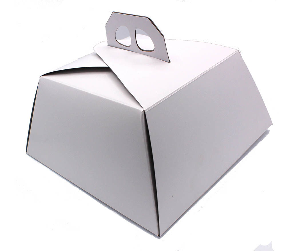 Cake Carry Box with Handle 15.5 x 15.5 x 5" Statewide Food Distributors