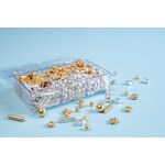 Edible Bling Metallic Bento Box Gold & Silver Sprinkles Mix 120G