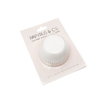 Standard WHITE Greaseproof Baking Cups (100 pack) - 50mm Base