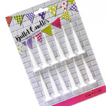 Bullet Candles WHITE (12)