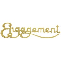 Plaque  Engagement Gold (Pk 24)