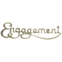 Plaque  Engagement Silver (Pk 24)