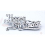 Plaque Happy B'day Silver (1)