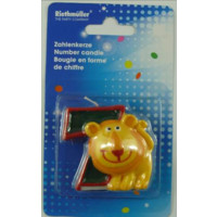 Candle - Safari Numeral Candle - 7