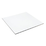 LID 10" SQUARE White PE (200) *SPECIAL ORDER