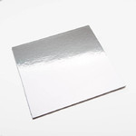 3mm Cake Board Std 03" Square Silver (50)