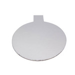 Tab Slice Board 100mm Round SILVER (50)