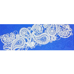 Crystal Candy Gold Lace Mat Paisley Teardrop