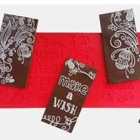 Crystal Candy Gold Lace Mat  Happy Birthday Make A Wish