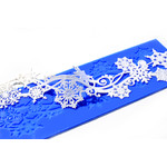 Crystal Candy Platinum Lace Mat  Snowflake Swirls