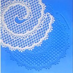 3D Floral Collection Lace Mat  Majestic Ruffle
