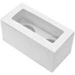 2 Hole Cupcake Box 170x80x80mm Std WHITE