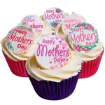 Mothers Day Round Toppers (12) BEST BEFORE JAN 22