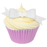 Edible White Bows (10)