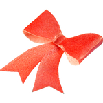 Edible Red Metallic Bows (10)Best Before Sept 22