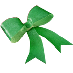 Edible Green Metallic Bows (10) Best Before Sept 22