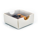 1 Chocolate Box with Clear Lid 4x4x2cm