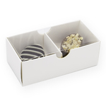 2 Chocolate Box with Clear Lid 8x4x3cm