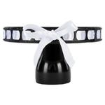 Black/White Ribbon Set of 3 Cake Stand Short