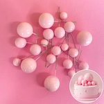 DECO FOAM BALL TOPPER | 20 PC SET -BABY PINK