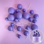 DECO FOAM BALL TOPPER | 20 PC SET - DARK PURPLE