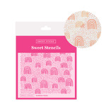 Rainbow Polka Stencil