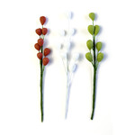 Berry Filler White, Moss and Red Sprays  (40Pcs)