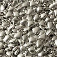 Silver Chocolate Hearts 1kg by Amarischia
