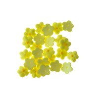 Flower  5 Petal Baby Yellow 1cm (150)