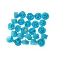 Rose  Whirl Baby Blue 1.3cm (Box 150)