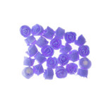 Rose  Whirl Baby Lavender 1.3cm Hangsell 25pc