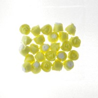 Rose Whirl Baby Yellow 1.3cm Hangsell 25pc