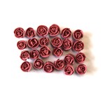 Rose Whirl Baby Deep Mauve 1.3cm Hangsell 25pc