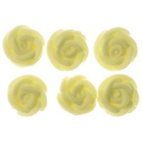 Rose  White Swirl Small 1.5cm (Bx 128)