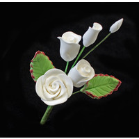 Rose Spray  White Mini 50mm (Box 20)