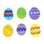 Easter Eggs Assorted 30mm (180)