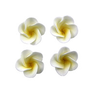 Flower Frangipani Petite 25mm Lemon (Box 66)