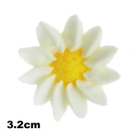 Flower Daisy Small 32mm White (Box 64)