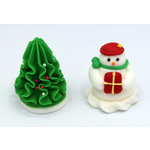 3D Christmas  25mm Snowman  & 35mm Tree (32)