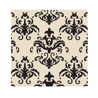 Choc Transfer Sheet Black Damask (Ea)