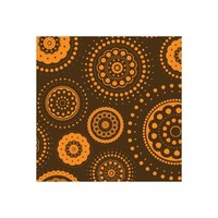 Choc Transfer Sheet Orange Dots (Ea)