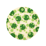 Choc Transfer Sheet Lime Dots (Ea)