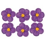 5 Petal Flower Lavender 33mm (128)